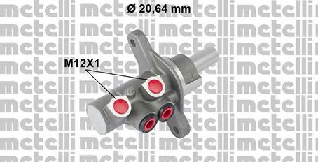 Главный тормозной цилиндр METELLI 05-0787
