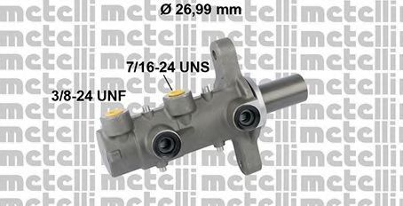 Главный тормозной цилиндр METELLI 05-0809