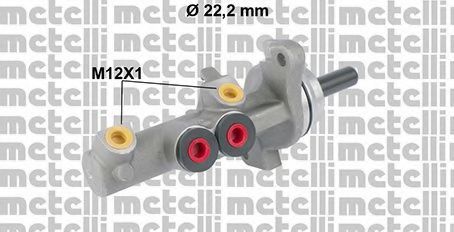 Главный тормозной цилиндр METELLI 05-0833