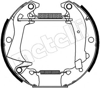 Комплект тормозных колодок METELLI 51-0015