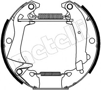 Комплект тормозных колодок METELLI 51-0056