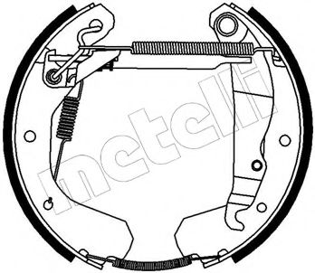 Комплект тормозных колодок METELLI 51-0080