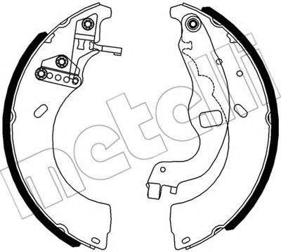 Комплект тормозных колодок METELLI 53-0616