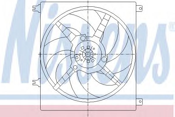 Вентилятор, охлаждение двигателя NISSENS 85025