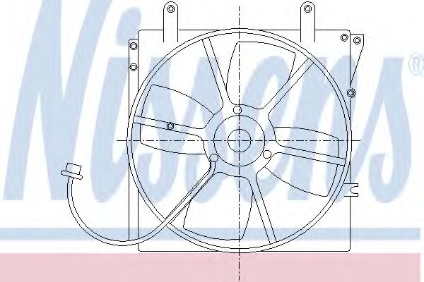 Вентилятор, охлаждение двигателя NISSENS 85338