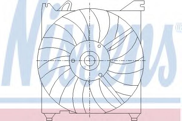 Вентилятор, охлаждение двигателя NISSENS 85374