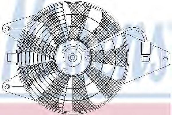 Вентилятор, конденсатор кондиционера NISSENS 85375
