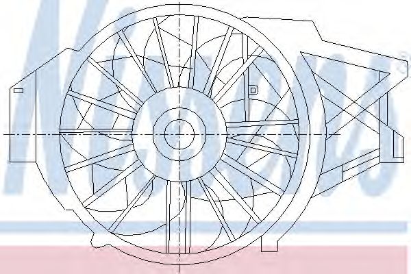 Вентилятор, охлаждение двигателя NISSENS 85395