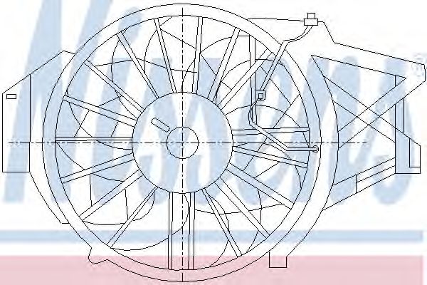 Вентилятор, охлаждение двигателя NISSENS 85396