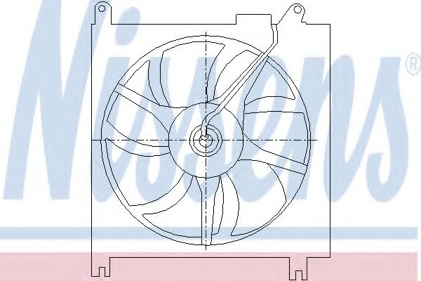 Вентилятор, конденсатор кондиционера NISSENS 85415