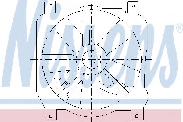 Вентилятор, охлаждение двигателя NISSENS 85462