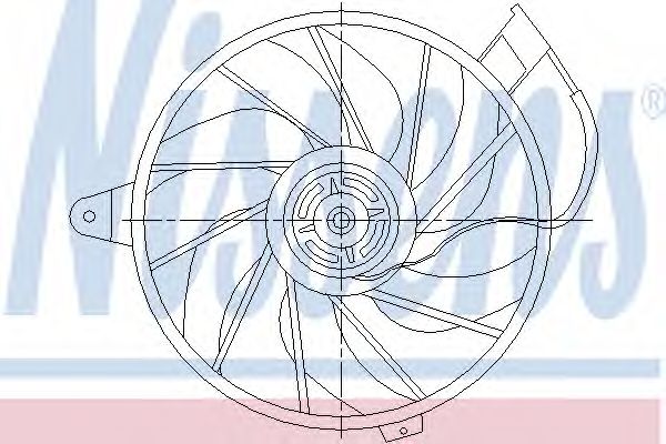 Вентилятор, конденсатор кондиционера NISSENS 85512