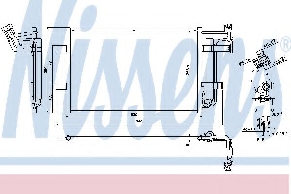 Конденсатор, кондиционер NISSENS 940355