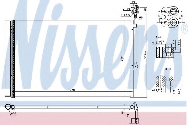 Конденсатор, кондиционер NISSENS 940415