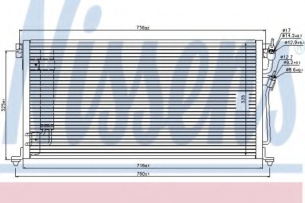 Конденсатор, кондиционер NISSENS 940439
