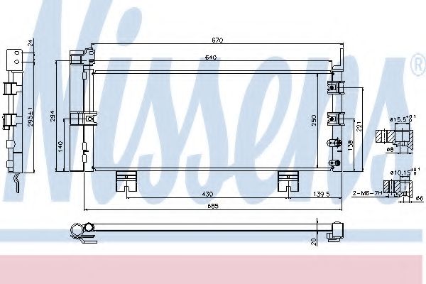Конденсатор, кондиционер NISSENS 940450