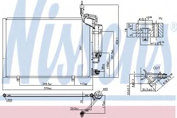 Конденсатор, кондиционер NISSENS 940527