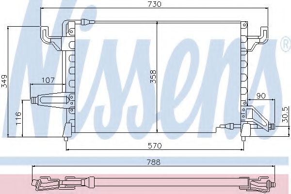 Конденсатор, кондиционер NISSENS 94101
