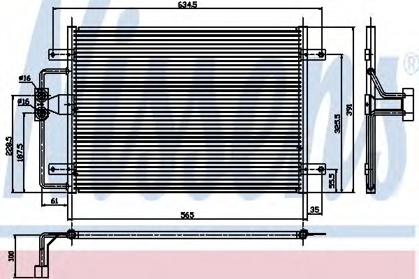 Конденсатор, кондиционер NISSENS 94323