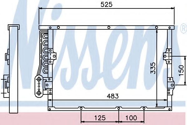 Конденсатор, кондиционер NISSENS 94407