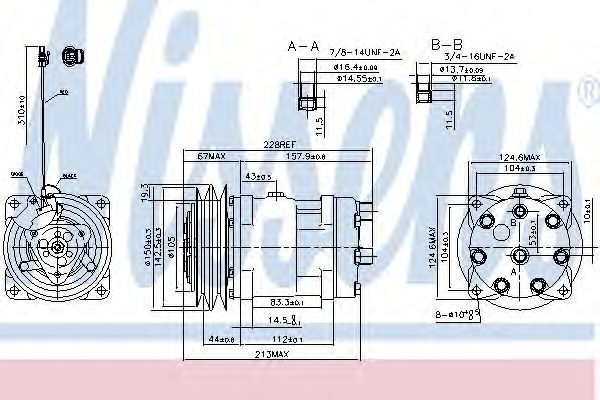 Компрессор, кондиционер NISSENS 890032