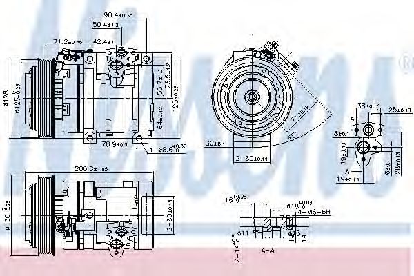 Компрессор, кондиционер NISSENS 890371