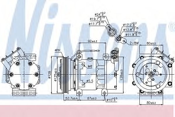 Компрессор, кондиционер NISSENS 89127