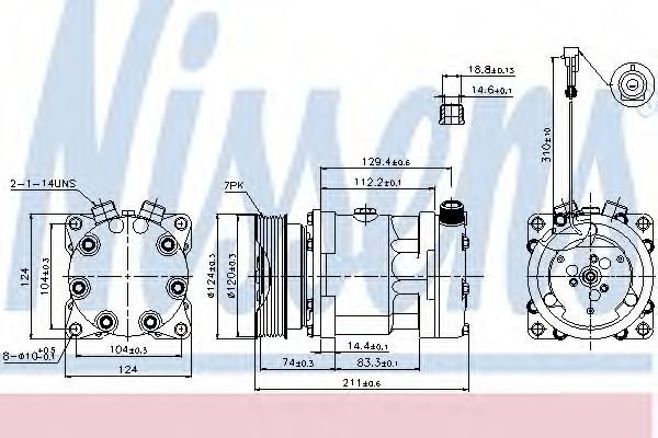 Компрессор, кондиционер NISSENS 89177