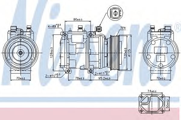 Компрессор, кондиционер NISSENS 89186