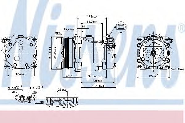 Компрессор, кондиционер NISSENS 89203