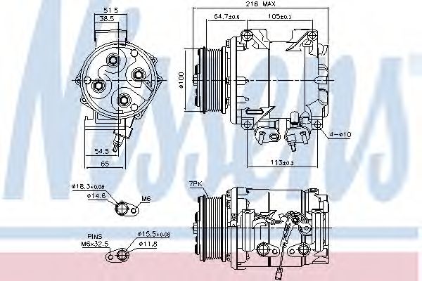 Компрессор, кондиционер NISSENS 89242