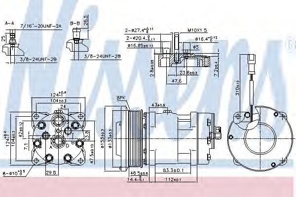 Компрессор, кондиционер HC-PARTS 240394