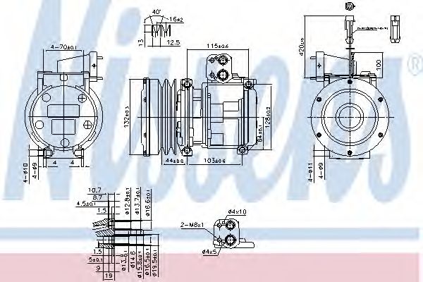 Компрессор, кондиционер NISSENS 89747