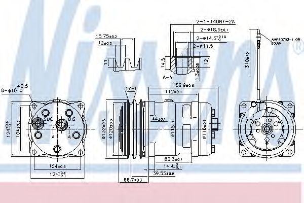 Компрессор, кондиционер NISSENS 89779
