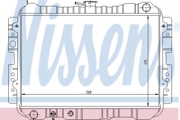 Радиатор, охлаждение двигателя ARD 312869