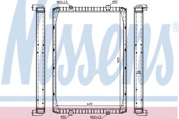 Радиатор, охлаждение двигателя GERI 10242