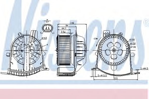 Вентилятор салона NISSENS 87038