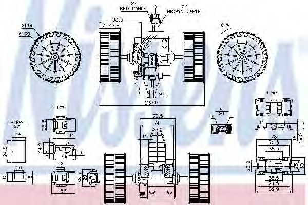 Вентилятор салона NISSENS 87117