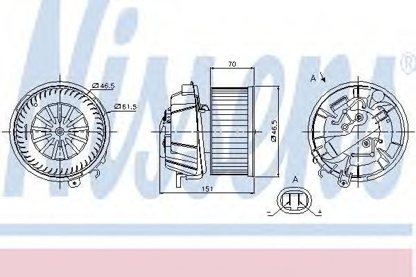 Вентилятор салона NISSENS 87127