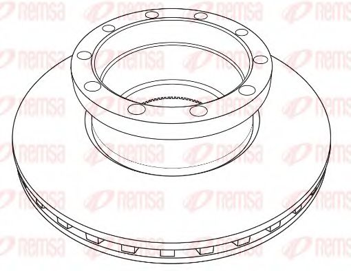 Тормозной диск REMSA NCA1231.20