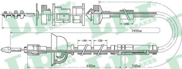 Трос, управление сцеплением LPR C0169C