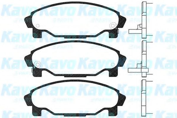 Комплект тормозных колодок, дисковый тормоз KAVO PARTS BP-1509