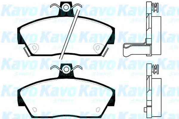 Комплект тормозных колодок, дисковый тормоз KAVO PARTS BP-2013