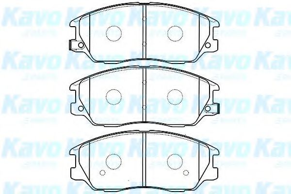 Комплект тормозных колодок, дисковый тормоз KAVO PARTS BP-3030