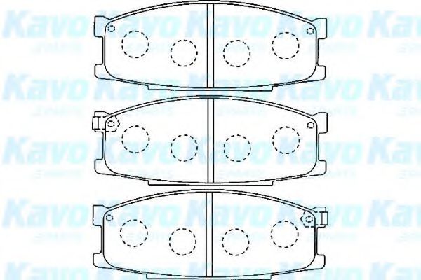 Комплект тормозных колодок, дисковый тормоз KAVO PARTS BP-5537