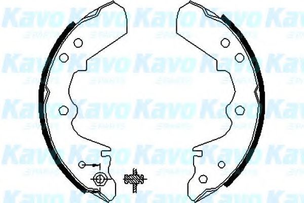 Комплект тормозных колодок KAVO PARTS BS-3900