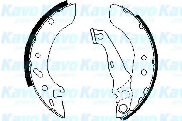 Комплект тормозных колодок KAVO PARTS BS-5418