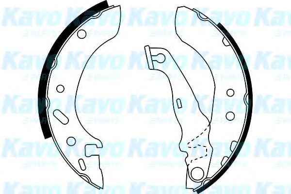 Комплект тормозных колодок KAVO PARTS BS-5429