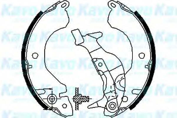 Комплект тормозных колодок KAVO PARTS BS-6404