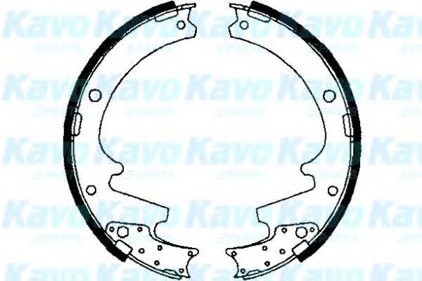Комплект тормозных колодок KAVO PARTS BS-6406